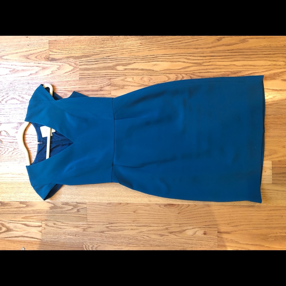 Jcrew shift dress teal
